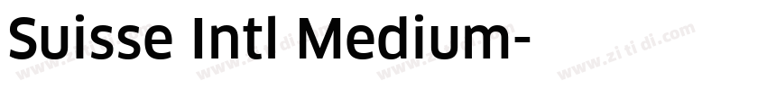 Suisse Intl Medium字体转换